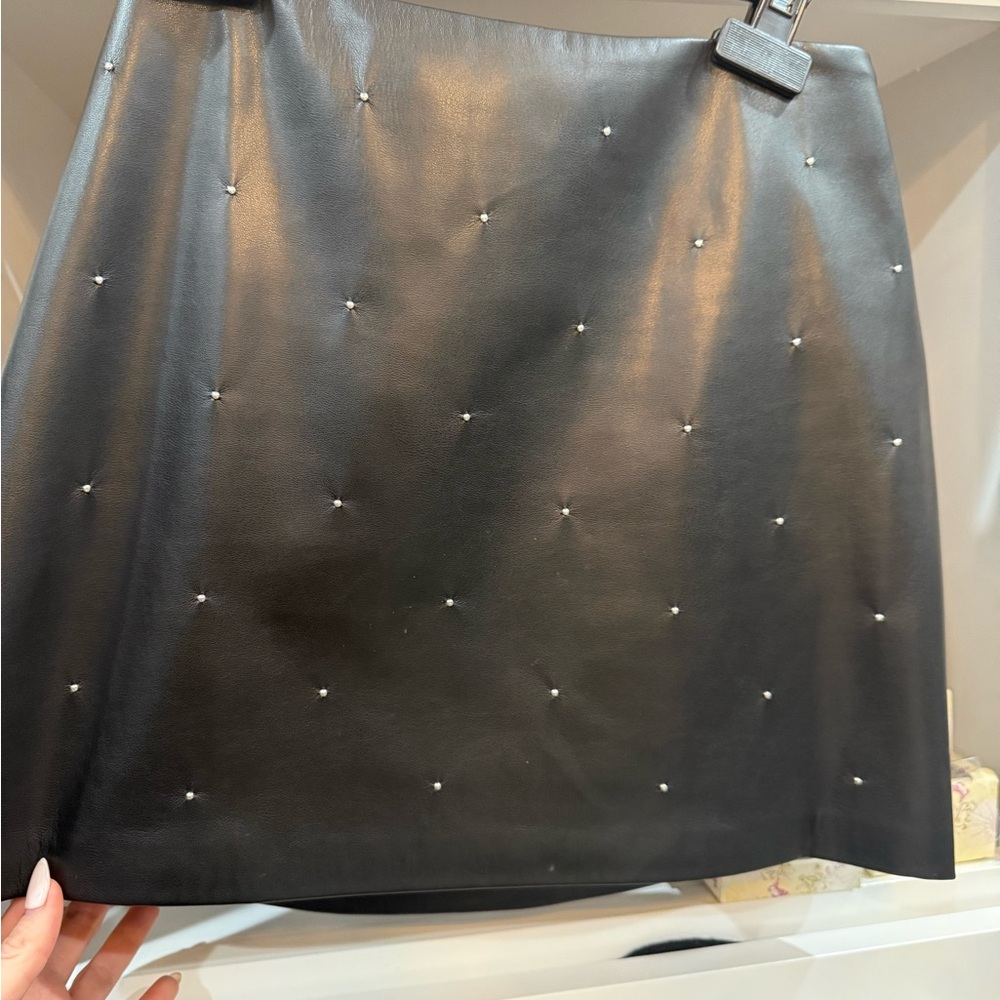House of Harlow 1960 Black Embellished Mini Skirt